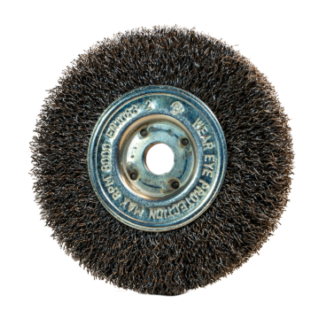 Bild på Spånborste metall, runt centrumhål