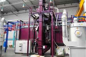 Picture for category Continuous overhead conveyor blast machine
