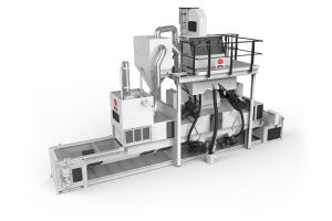 Picture for category AGTOS Wire mesh conveyor shot blast machine