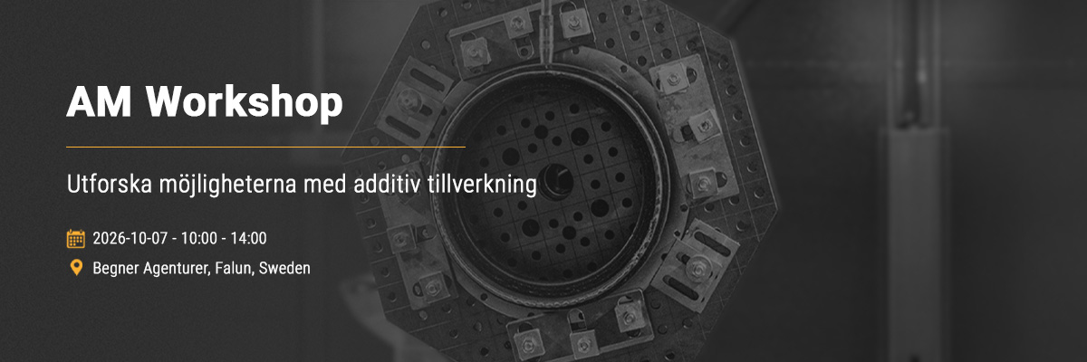 Additive manufacturing workshop at Begner in Falun