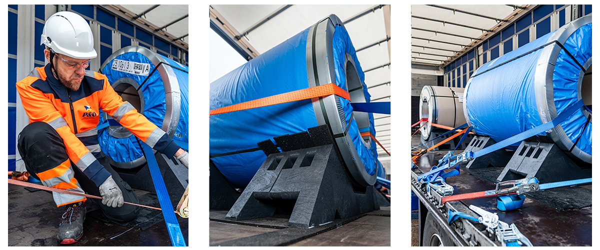KLP Coil Transport Cradle – details collage