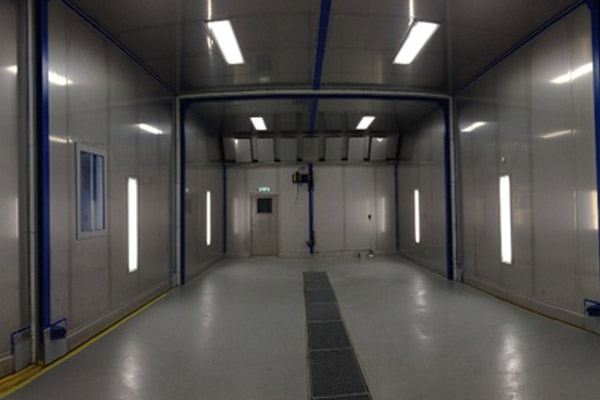 Cleaning booths, SLF Cleaning Booths, Painting, Cleaning, SLF Blastrooms, SLF Blasting Systems, SLF Sweden, Pre-treatment systems