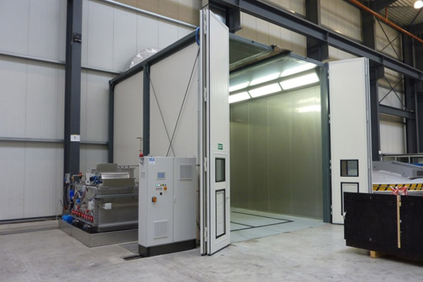 Cleaning booths, SLF Cleaning Booths, Painting, Cleaning, SLF Blastrooms, SLF Blasting Systems, SLF Sweden, Pre-treatment systems